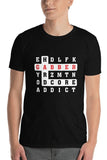 CROSS WORDS GABBER HARDCORE ADDICT - Unisex T-Shirt