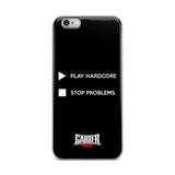 PLAY HARDCORE STOP PROBLEMS - iPhone Case