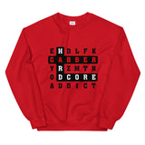 CROSS WORDS GABBER HARDCORE ADDICT - Unisex Sweatshirt