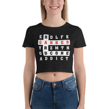 Cross Words GABBER HARDCORE ADDICT - Crop Top