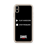 PLAY HARDCORE STOP PROBLEMS - iPhone Case
