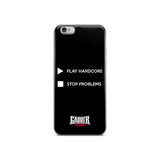 PLAY HARDCORE STOP PROBLEMS - iPhone Case