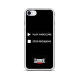 PLAY HARDCORE STOP PROBLEMS - iPhone Case