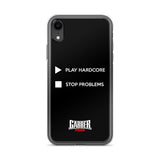 PLAY HARDCORE STOP PROBLEMS - iPhone Case