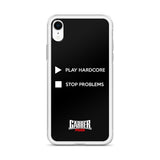 PLAY HARDCORE STOP PROBLEMS - iPhone Case